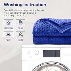 Wemore Minky Dot Weighted Blanket for Adults Queen
