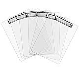 Plastic Clipboards (Set of 6) Transparent Clipboard