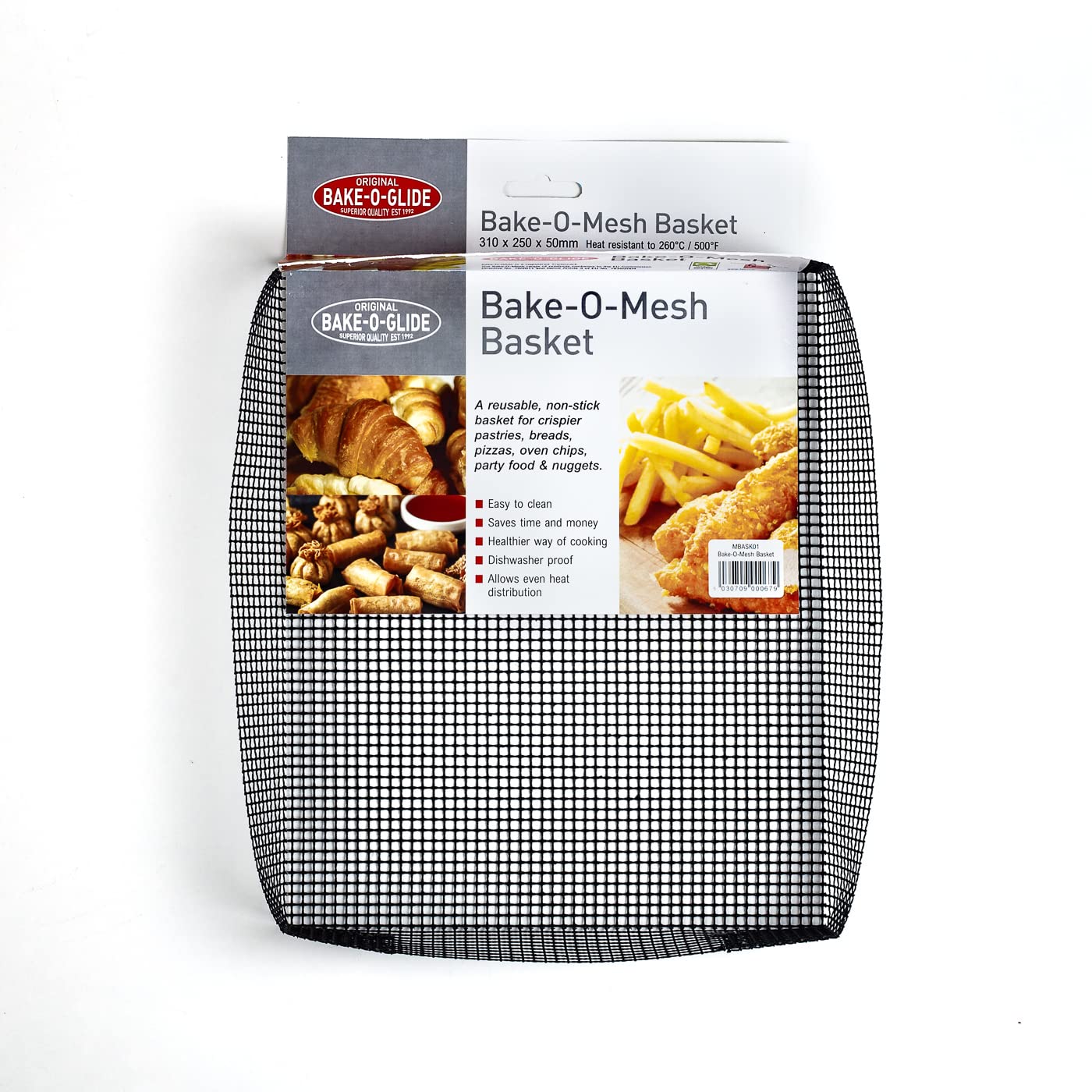 Bake-O-Glide® Mesh Oven Basket, Black,31 x 25 x 5 cm