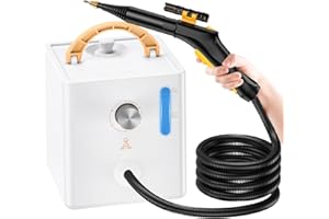 PROFON High Pressure Steam Cleaner with Trigger Control, Handheld Steam Cleaner for Cleaning Bathroom, Kitchen, Car, Furniture, Multi-Surface Tools Included to Remove Dirt, Grime, Grease
