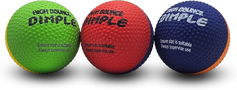 SPORTSPET High Bounce Natural Rubber Dog Ball 61mm 3 Pack