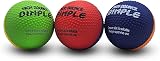 SPORTSPET High Bounce Natural Rubber Dog Balls 61mm 6 Pack Dimple view 3