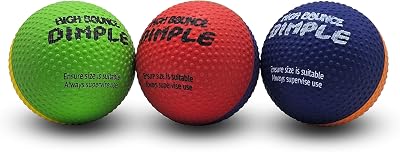 SPORTSPET High Bounce Natural Rubber Dog Ball 61mm 3 Pack