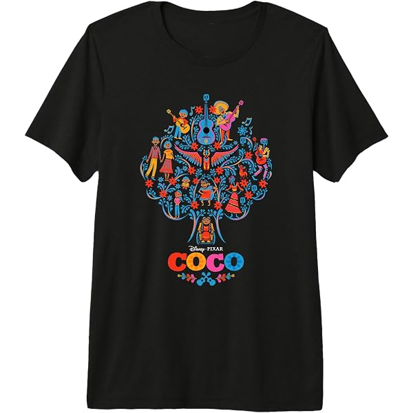 Amazon.com: Womens Disney Pixar Coco Iconic Colorful Family Tree
