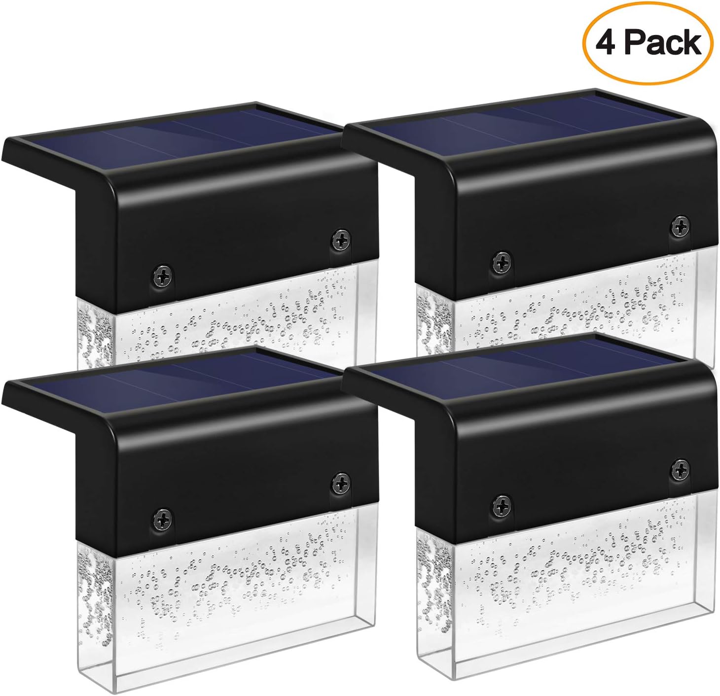 Citibest Led Solar Lights Outdoor Garden,Waterproof Lighting for Yard Patio,Led Deck Lights Outdoor Solar (4 Packs)