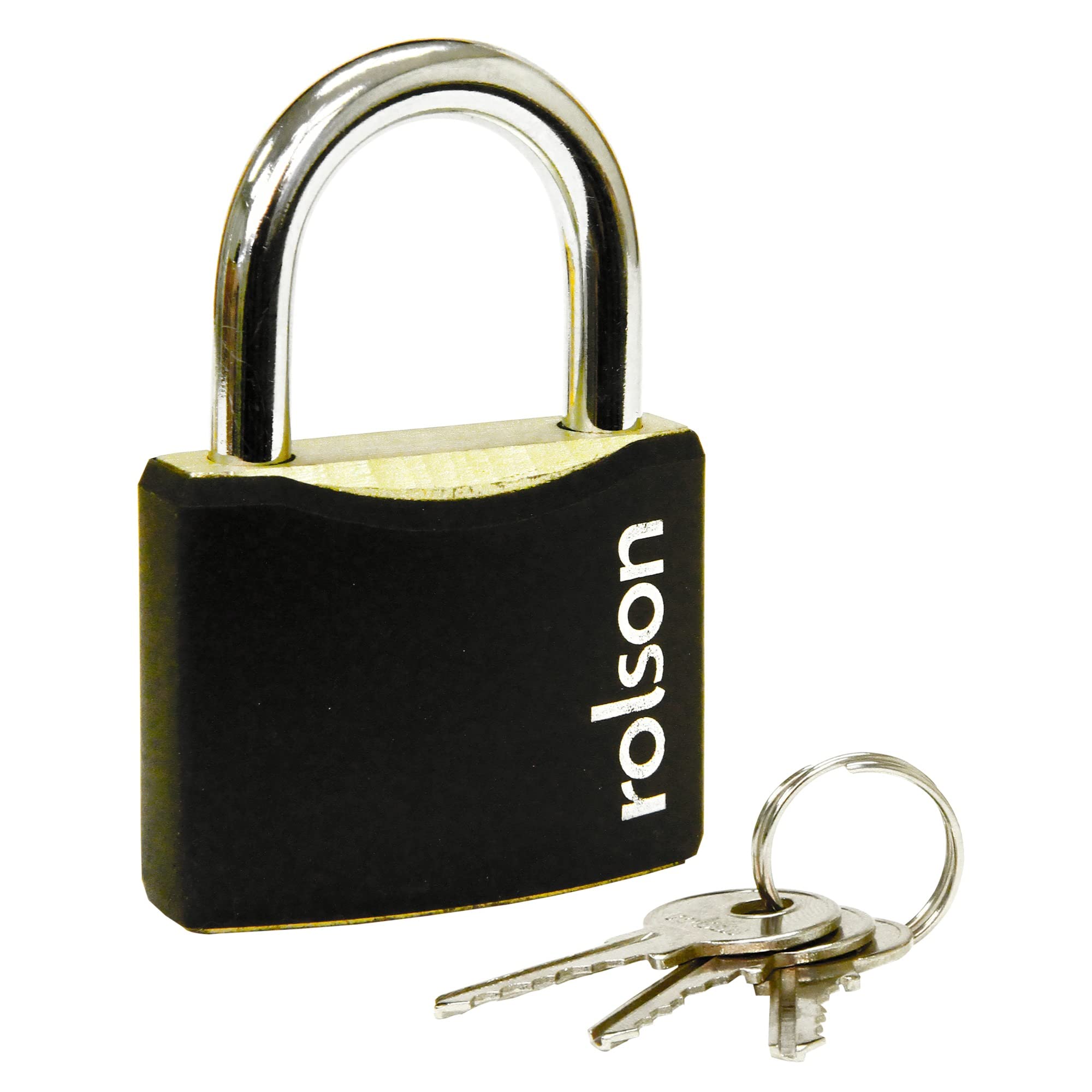 Rolson 66409 60 mm Black Iron Padlock