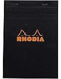 Rhodia Classic French Paper Pads graph 6 in. x 8 1/4 in. black