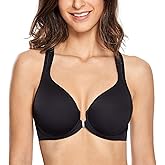 CALVENA Women's Racerback Front Closure Bra Plus Size Full Coverage Underwire Bras