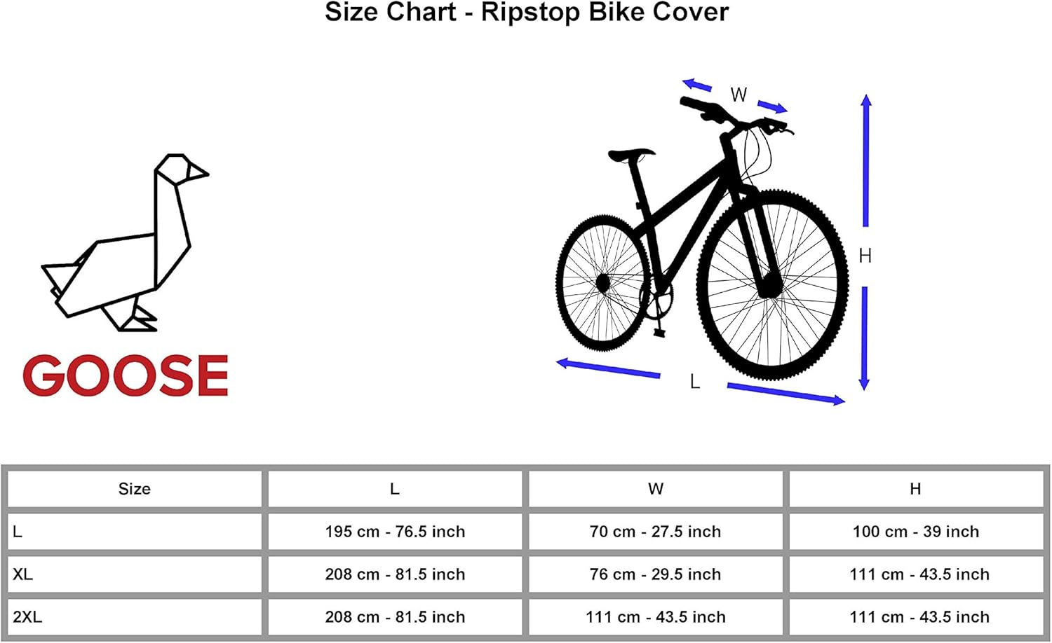goose bicycle cover