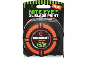 Crescent Lufkin 5 Meter / 16 Ft. Workhorse NITE Eye Tape Measure | L1116NECME