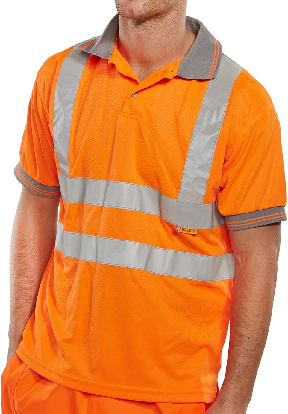 Bseen Short Sleeve High Viz Polo Shirt Amazon.co.uk