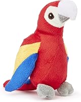 Zappi Co 100% Recycled Plush Parrot Toy 13-15cm Soft Cuddly
