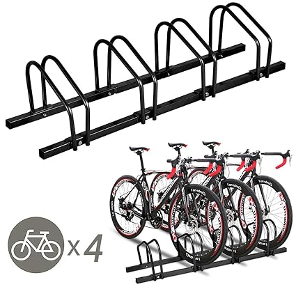 Goplus Bike Rack Bicycle Stand Cycling Rack Parking Garage Storage Organizer