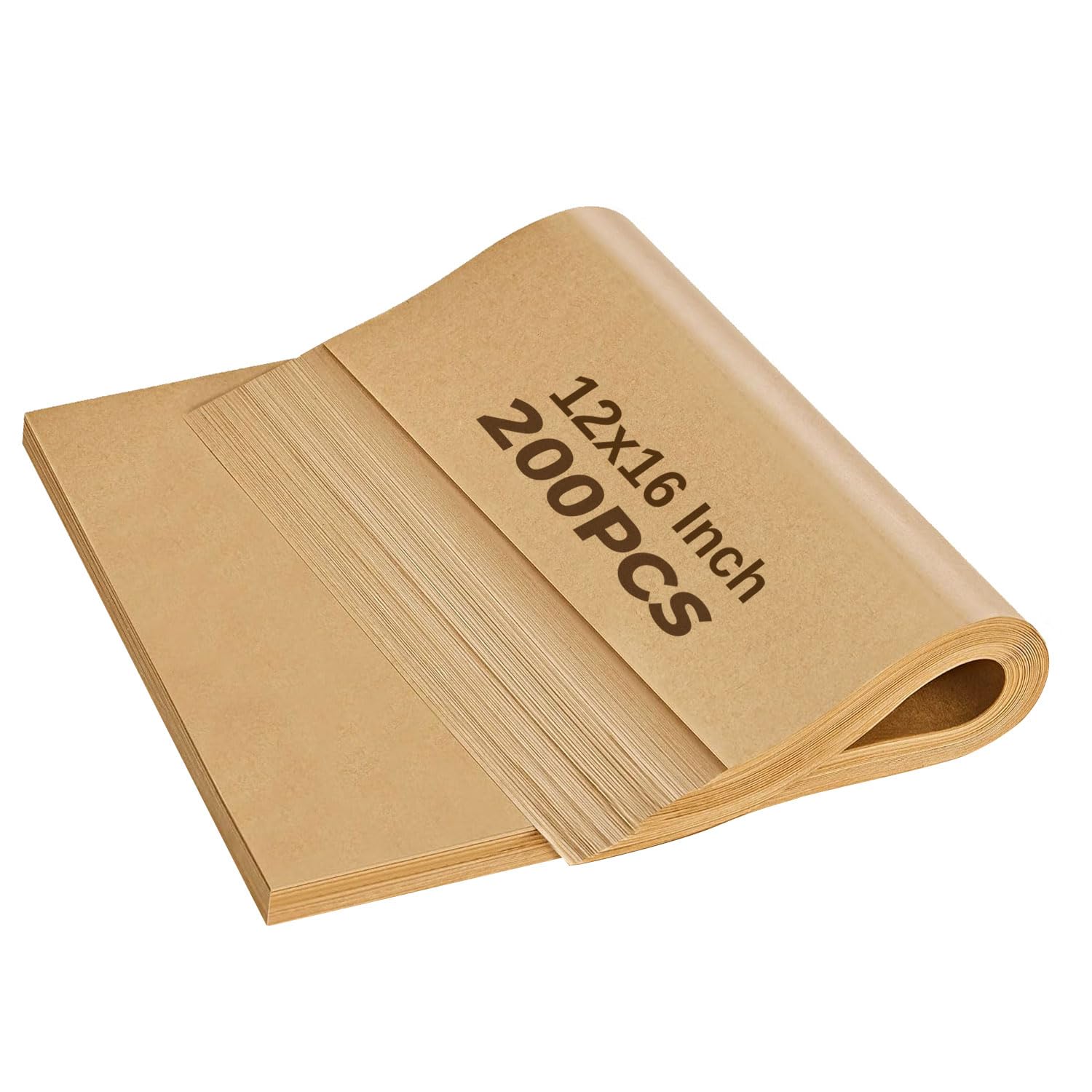 Photo 1 of 200 Sheets Parchment Paper 12x16 Inch - Precut Baking Sheets for Oven, Air Fryer, Cookie Sheets | Non-Stick, Unbleached, Greaseproof Kitchen Baking Supplies