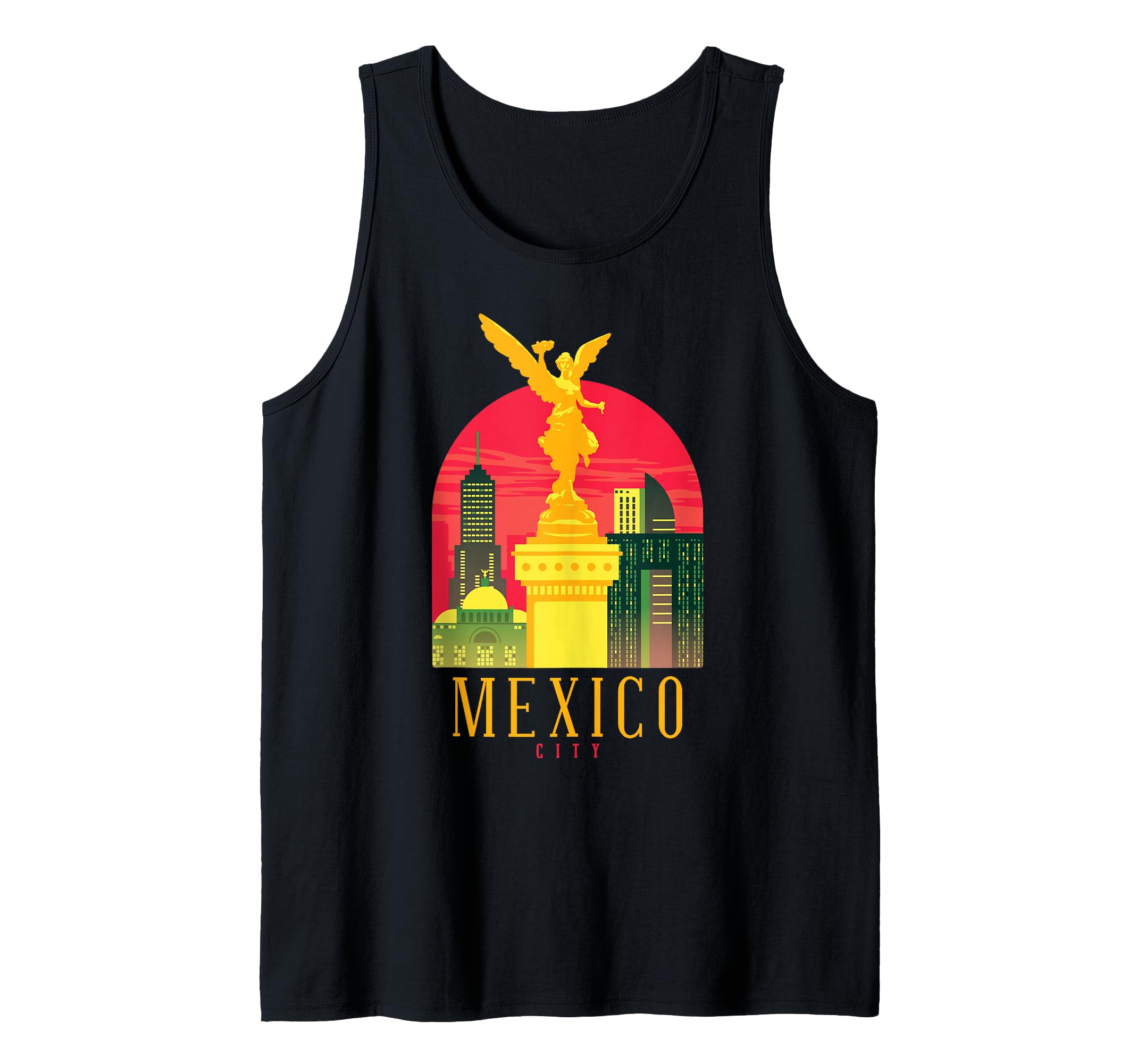 Mexico City Angel Of Independence Statue Souvenir Gift Tank Top
