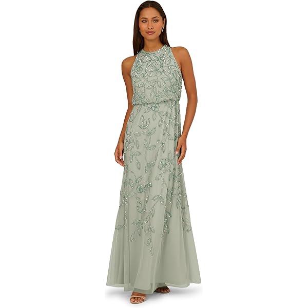 Amazon.com: Adrianna Papell ONE Shoulder Bead Dress, French Blue, 4 :  Clothing, Shoes & Jewelry