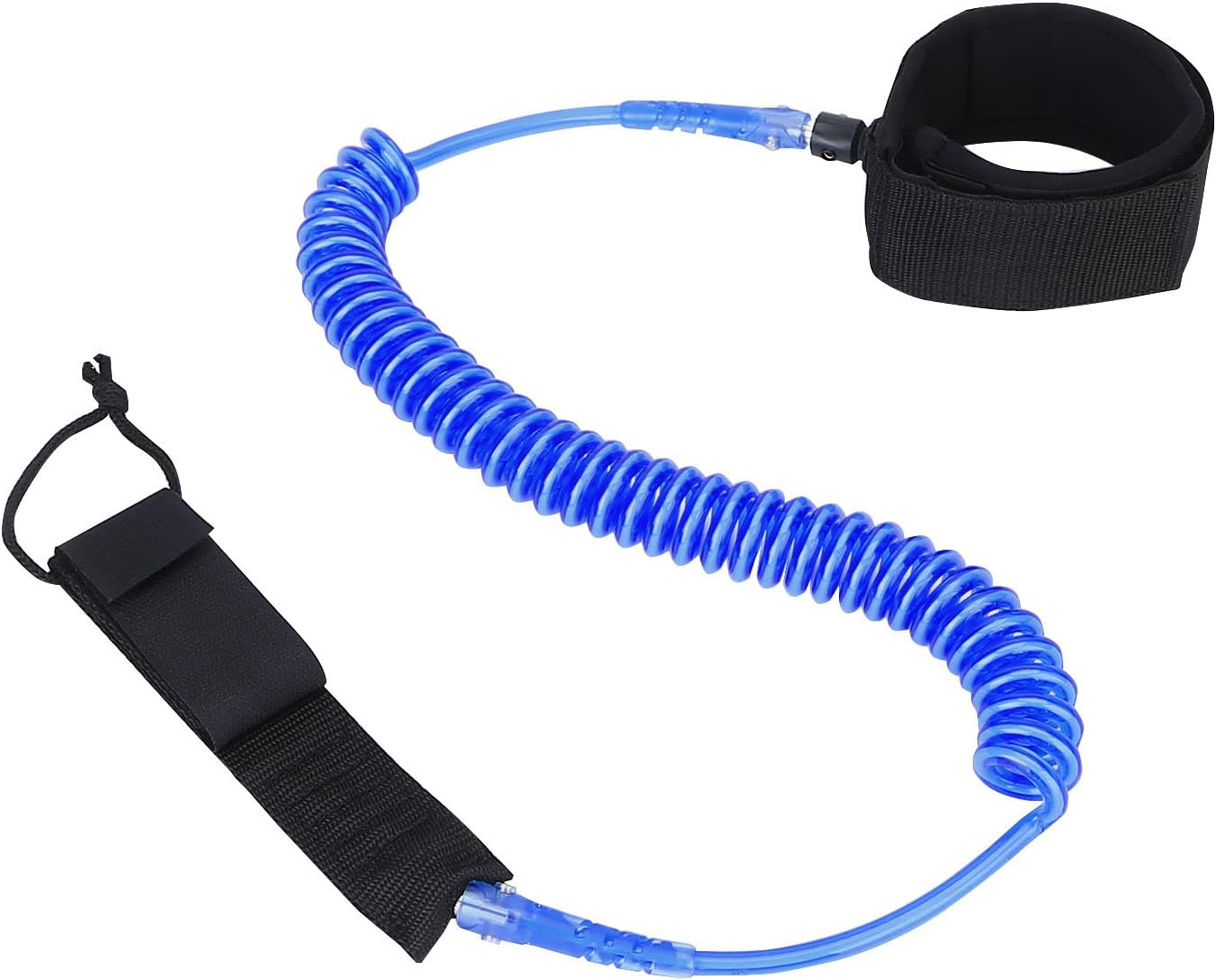 MEOKEY SUP Surfing Coiled Leash for Standup Paddle Board and Surfboard