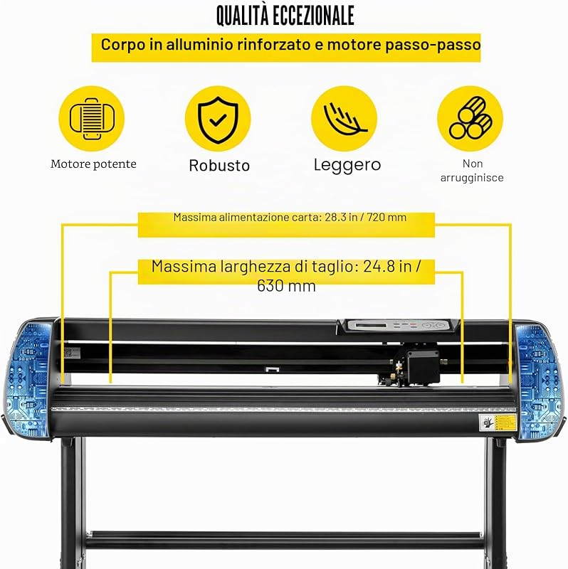 28 pollici Taglierina per plotter da vinile base macchina da taglio vinile con plotter da supporto Creazione di segni di velocità di forza regolabile