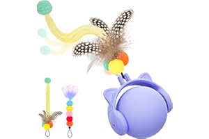 ORSDA Cat Toys for Indoor Cats, New Intelligent Voice Timing Touch Control Cats Ball, Simulate Mouse Sound Kitten Toy, Automatic Interactive Moving Cat Toy for All Ages