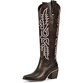 wetkiss Women's Pointed Toe Cowboy Boots