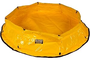 UltraTech 8153 Economy Polyethylene Ultra-Pop Up Pool, 150 Gallon Capacity, 12" Height, Yellow
