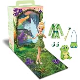 Disney Store Official Tinker Bell Story Doll - 11 Inches - Includes Coloring Book and Additional Dress, Princess Doll in Classic Outfit, Disney Princess Toys