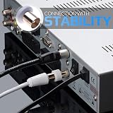 Keple TV Aerial Cable 1m Coaxial Extension Lead with Male Connector view 8