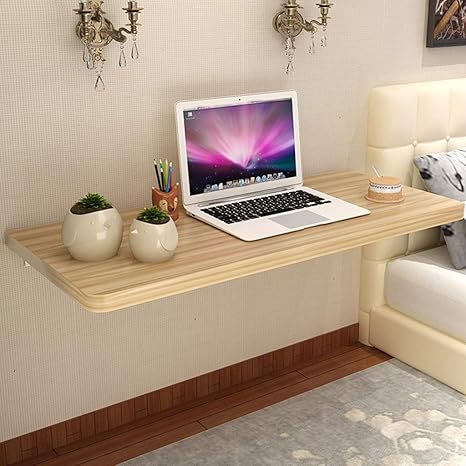 DFJU Klappbarer Wand-Schreibtisch Drop-Leaf-Klapptisch Schwimmender