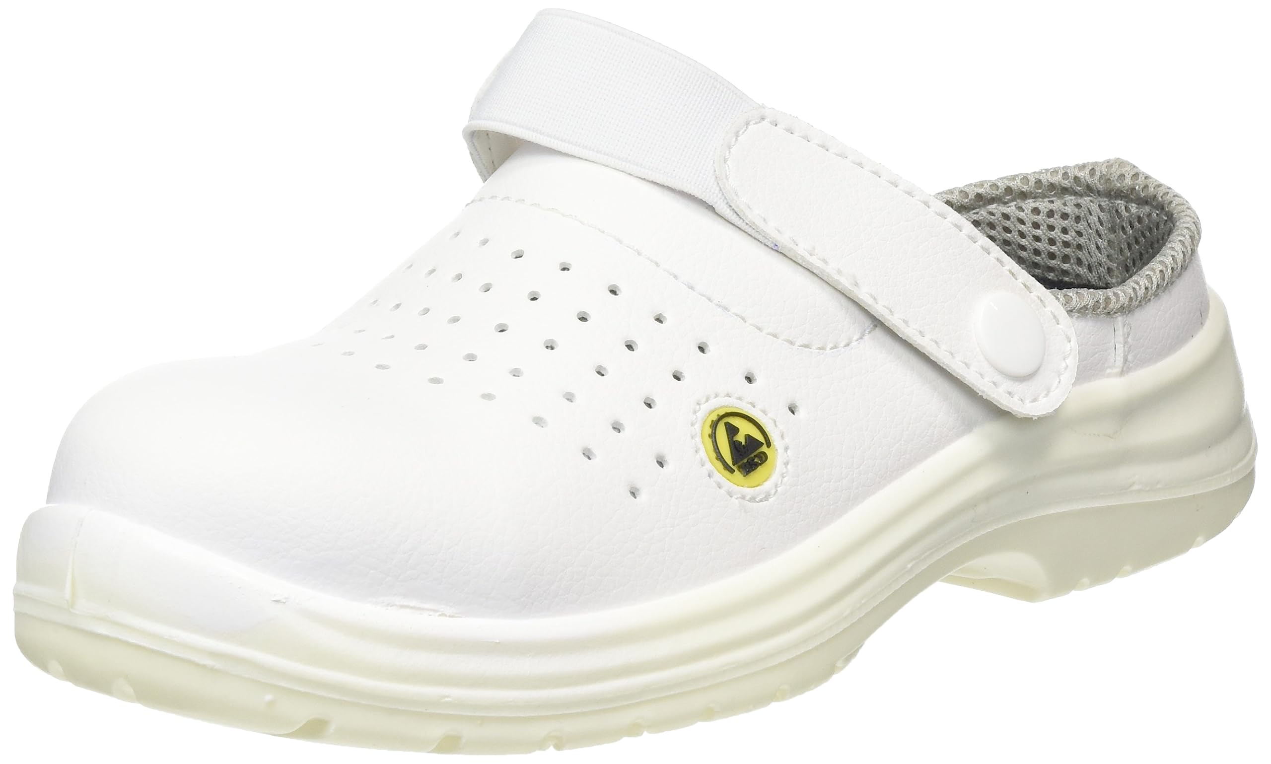Portwest Portwest Compositelite ESD Perforated Safety Clog SB AE, Size: 38, Colour: White, FC03WHR38
