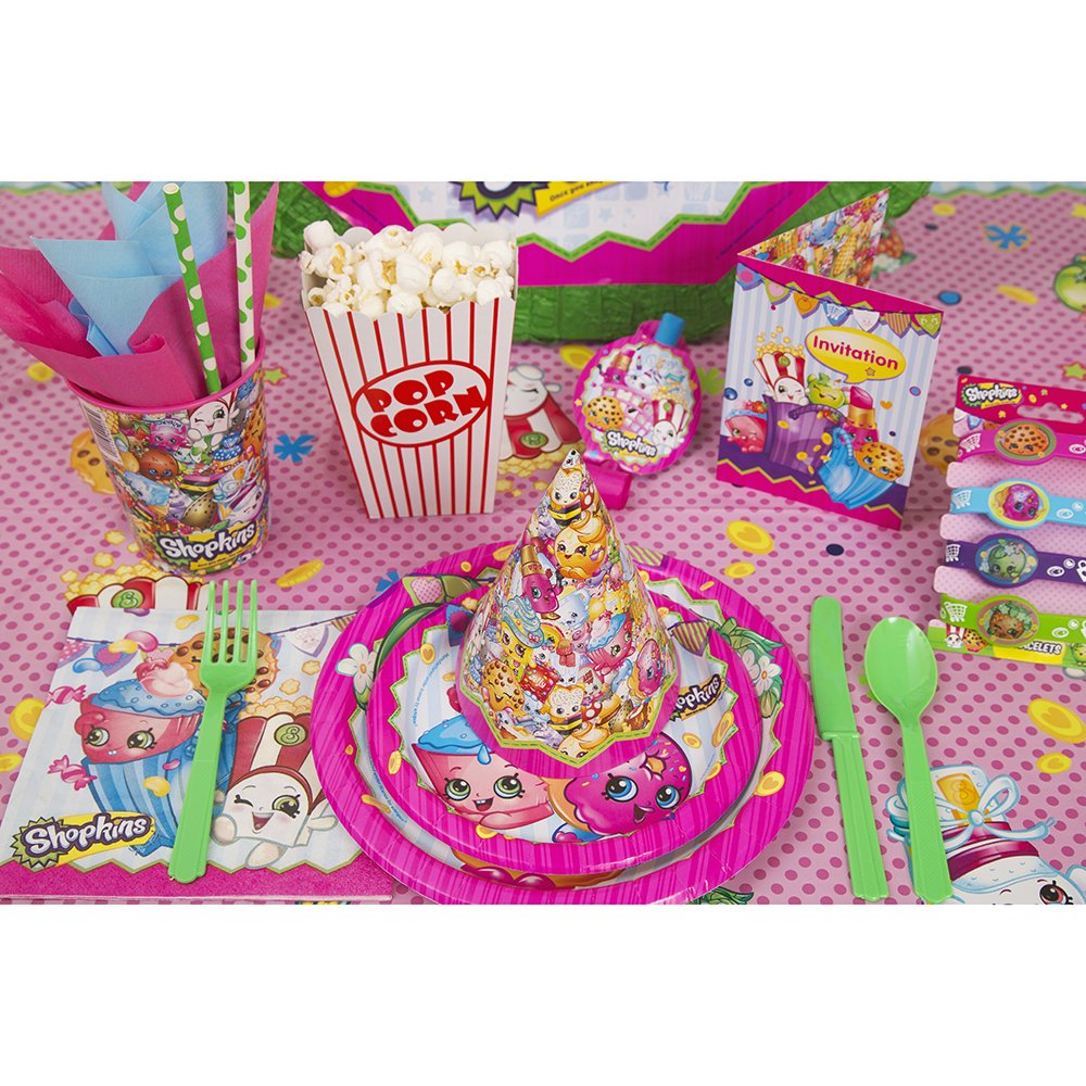 Unique Shopkins Party Decoration Kit (7 Piece), Multicolor, One Size