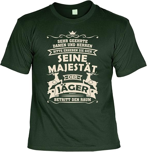 Fun-Spruch T-Shirt 'Jäger Des Jahres' – 100% Baumwolle, Öko-Tex Zertifiziert. Für Herren & Damen In Vielen Größen.