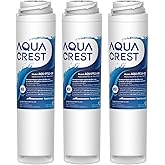 AQUA CREST GXRLQR NSF/ANSI 401 Certified, Replacement for GE SmartWater Twist and Lock In-Line GXRLQR Water Filter, Reduces PFAS, PFOA/PFOS (Pack of 3)