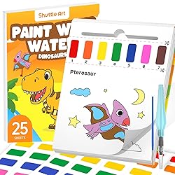 Shuttle Art Paint with Water Coloring Book for