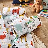 Bloomsbury Mill Safari Nap Mat for Toddlers - Blanket, Pillow & Carry Loop view 7