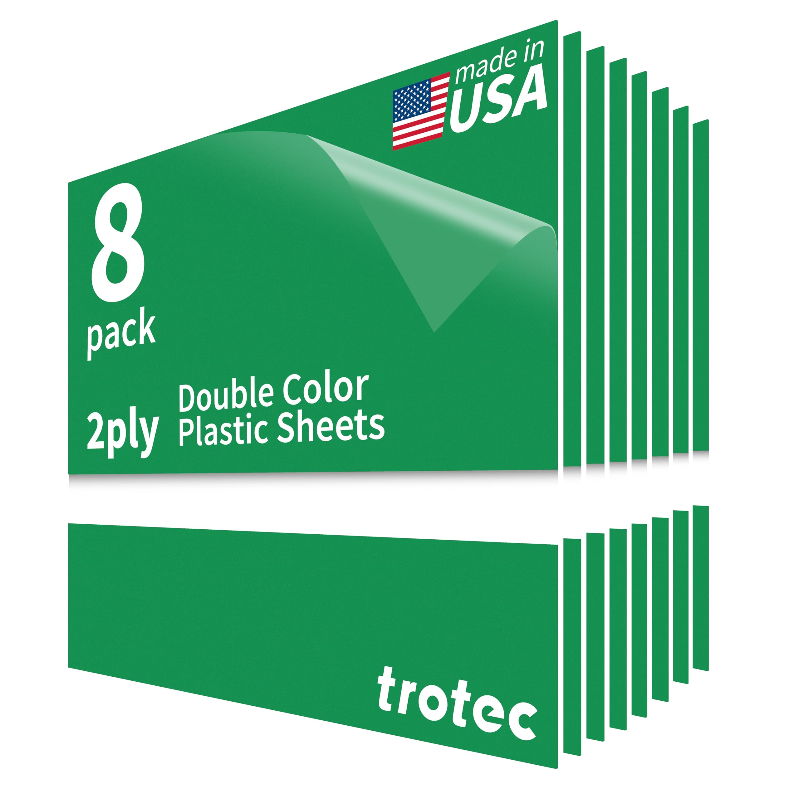 Trotec TroLase | 12"x12"x1/16", 8 Pcs | Bright