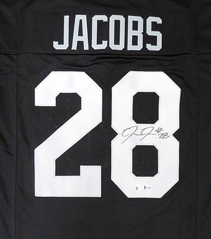 Oakland Raiders Josh Jacobs Autographed Black Jersey Beckett