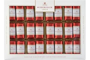 Niederegger Classic Loaves - Pure Marzipan Covered in Crisp & Dark Chocolate - 300g / 10.5oz | 24 Pieces per Box | Premium, Handcrafted, Authentic | Made in Germany since 1806 | Kosher
