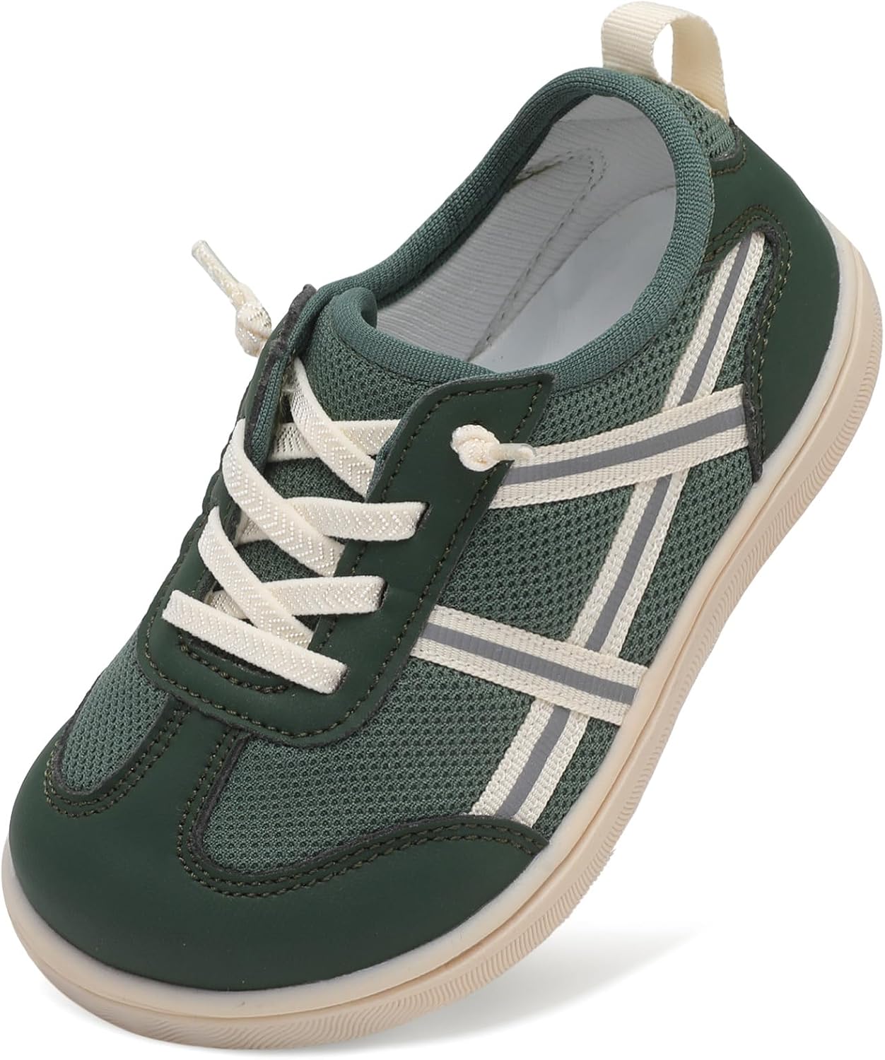 LeIsfIt Toddler Shoes Boys Girls Wide Barefoot Shoes Kids Slip on Casual Sneakers Breathable Non-Slip Sneakers for Walking Play School Tennis