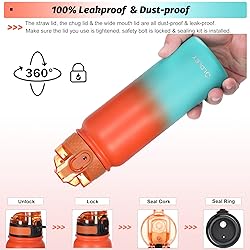 OLDLEY Insulated Water Bottle with Straw 20oz