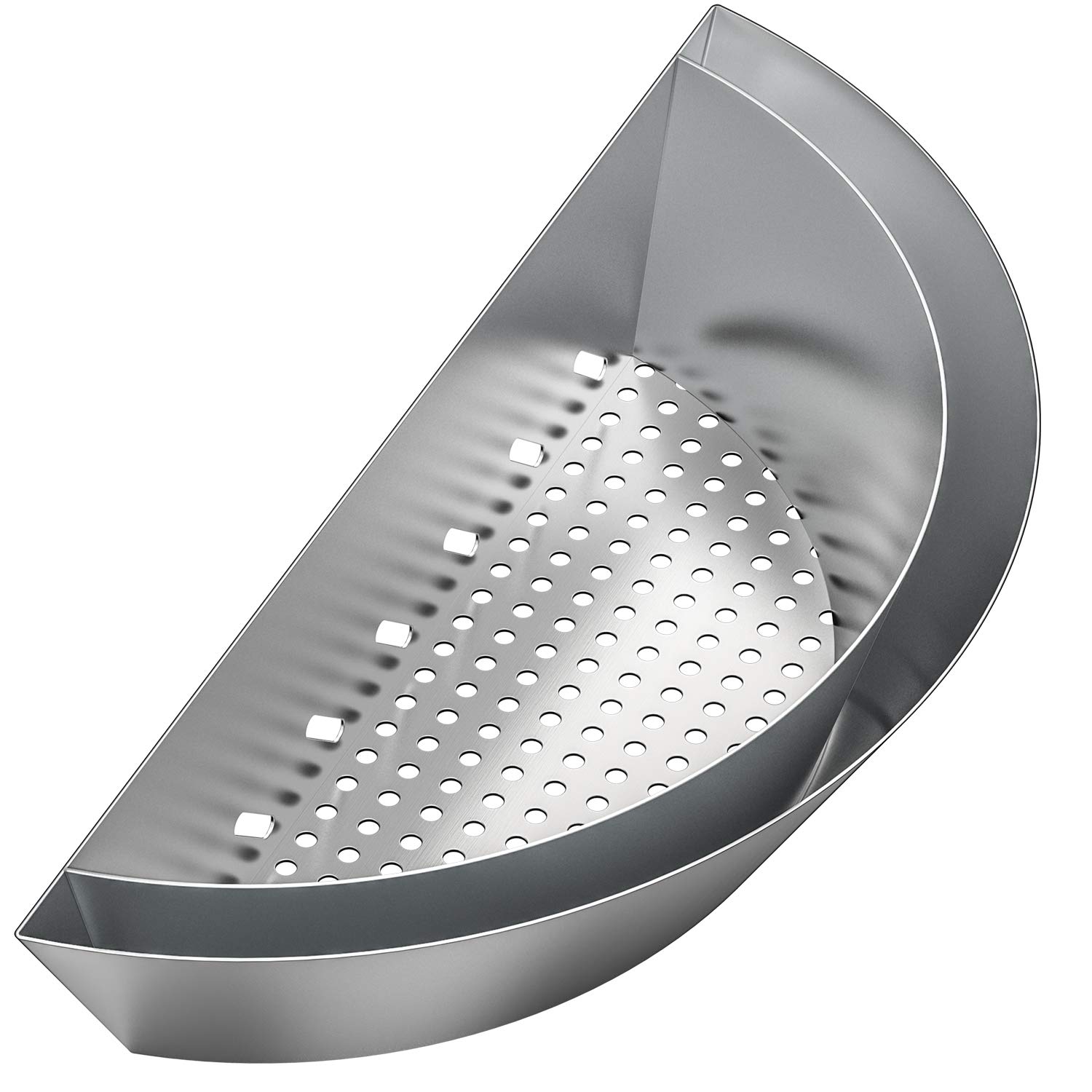 Onlyfire Contoured Stainless Steel Char-Basket Charcoal Briquet/Charcoal Fuel Holder for 57-67cm Kettle Grill