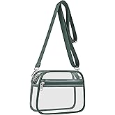 Clear Bag for Stadium Events Clear Sports Fan Handbags Purses with Adjustbale Strap for Concerts Festivals Game Day