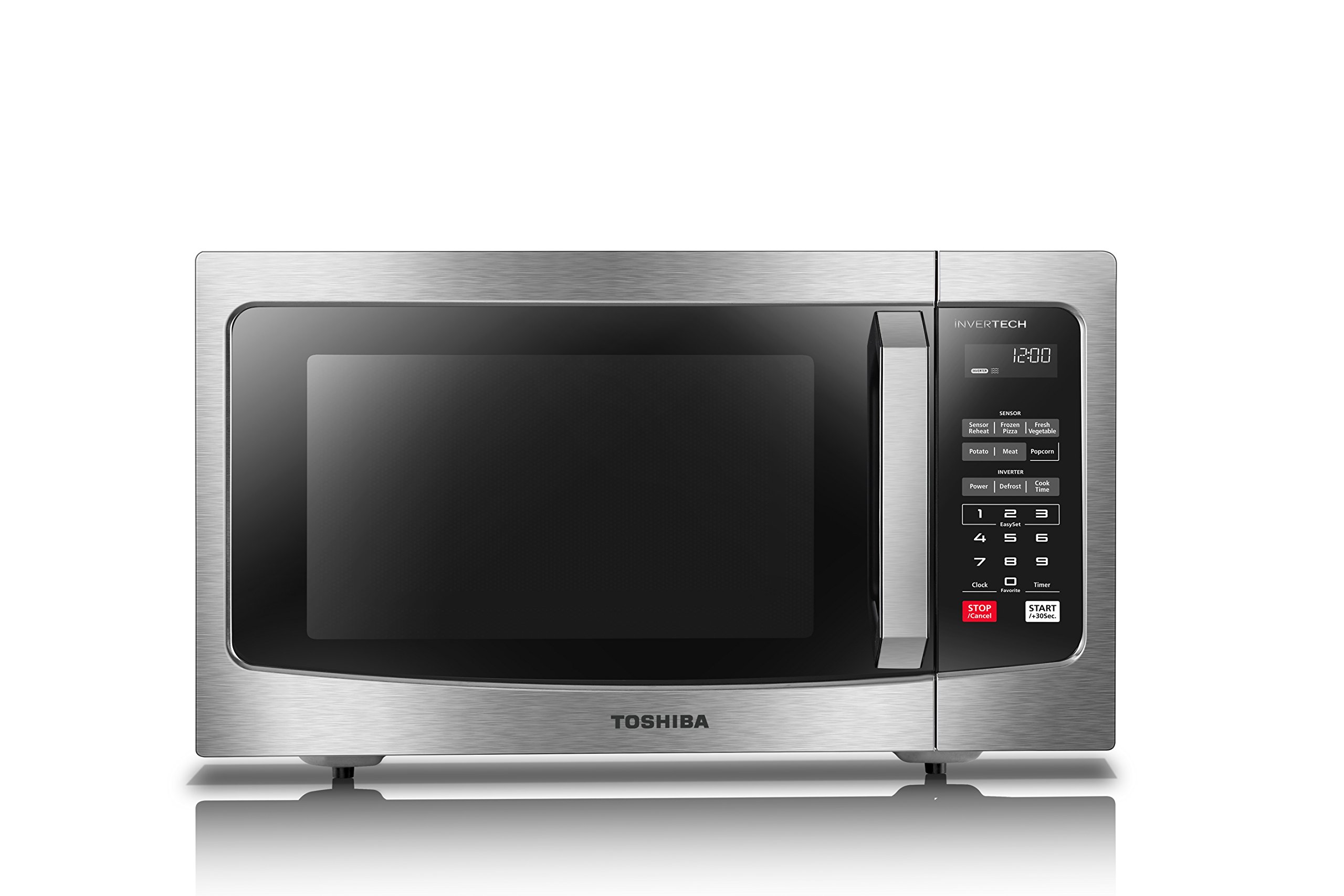Toshiba MLEM45PIT(SS) Microwave Oven with Inverter Technology, LCD