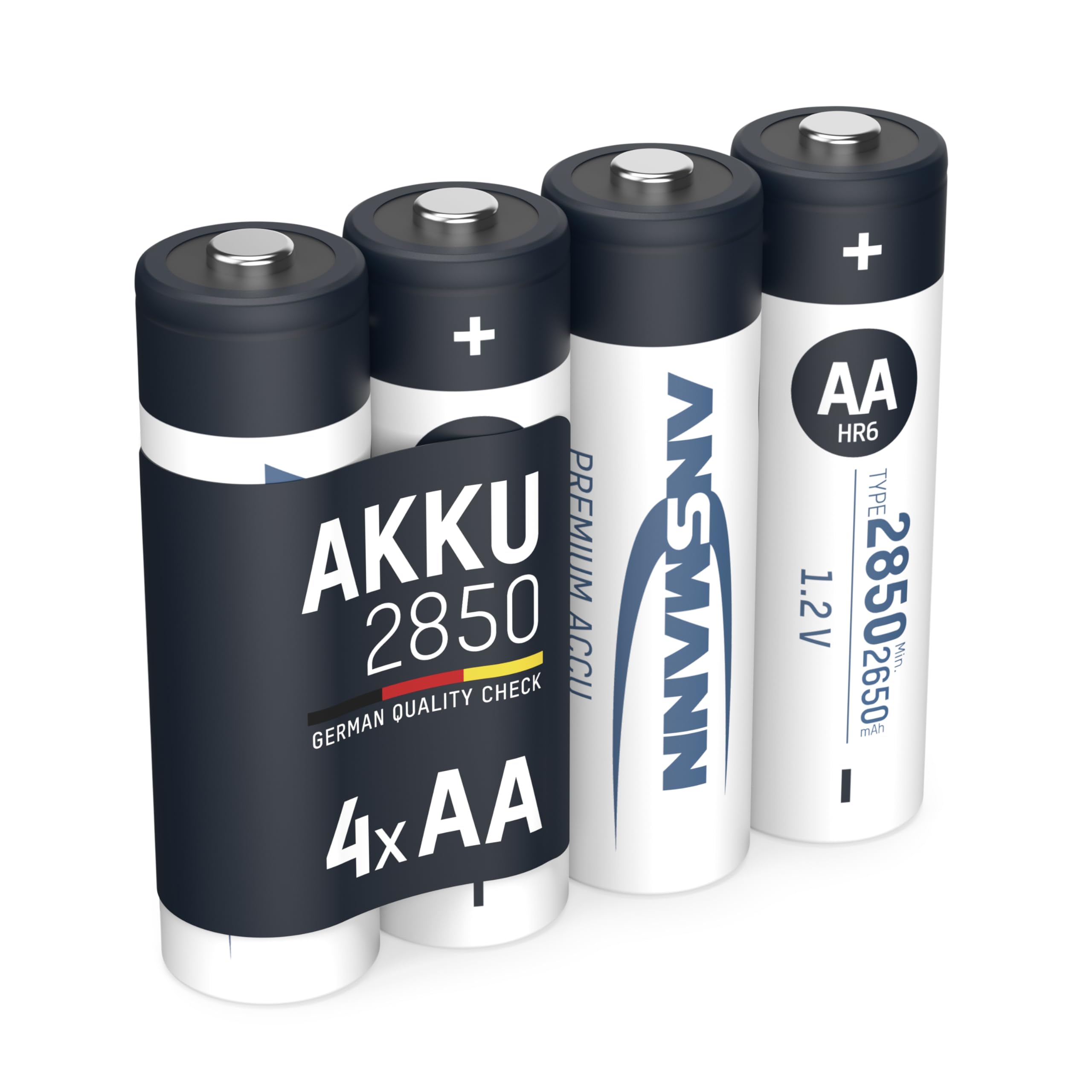 Ansmann 2850 mAh Mignon AA NiMH Battery (Pack of 4)