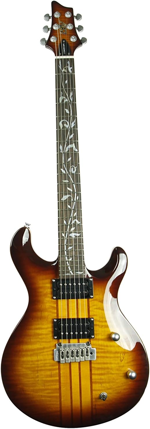 ivy IP300TSB Acoustic SolidBody Electric Guitar Tobacco