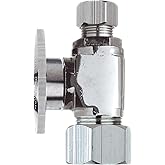 Keeney PP63PCLF 5/8" 3/8" Od Compression Lead Free Quarter Turn Straight Valve