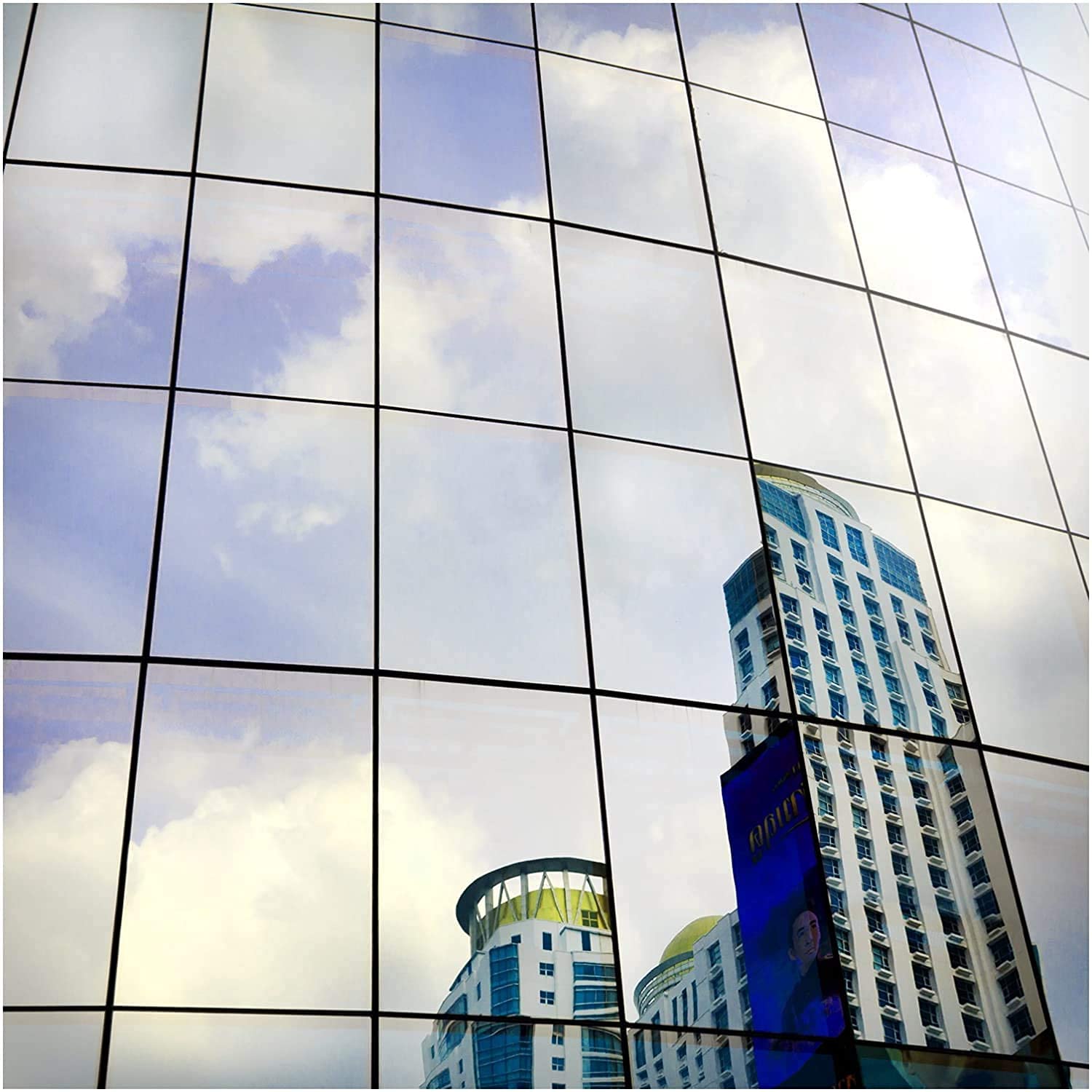 BDF S05 Window Film Daytime Privacy and Heat Control Mirror Silver 5 (Very Dark) - 48in X 100ft