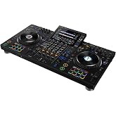 Pioneer DJ XDJ-AZ Professional 4-Deck All-in-One DJ System, 10.1-Inch Touchscreen, Built-in Wi-Fi, SonicLink Wireless Tech, Performance Pads &amp; Beat FX &ndash; XDJAZ