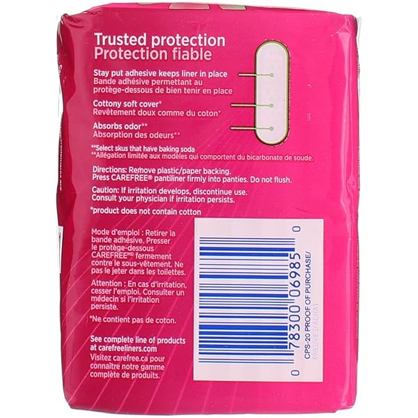CAREFREE PNTLNR ORG REG2G SIZE 20CT CAREFREE PANTILINERS ORINAL REGULAR TO GO FRSH SCENT 20CT
