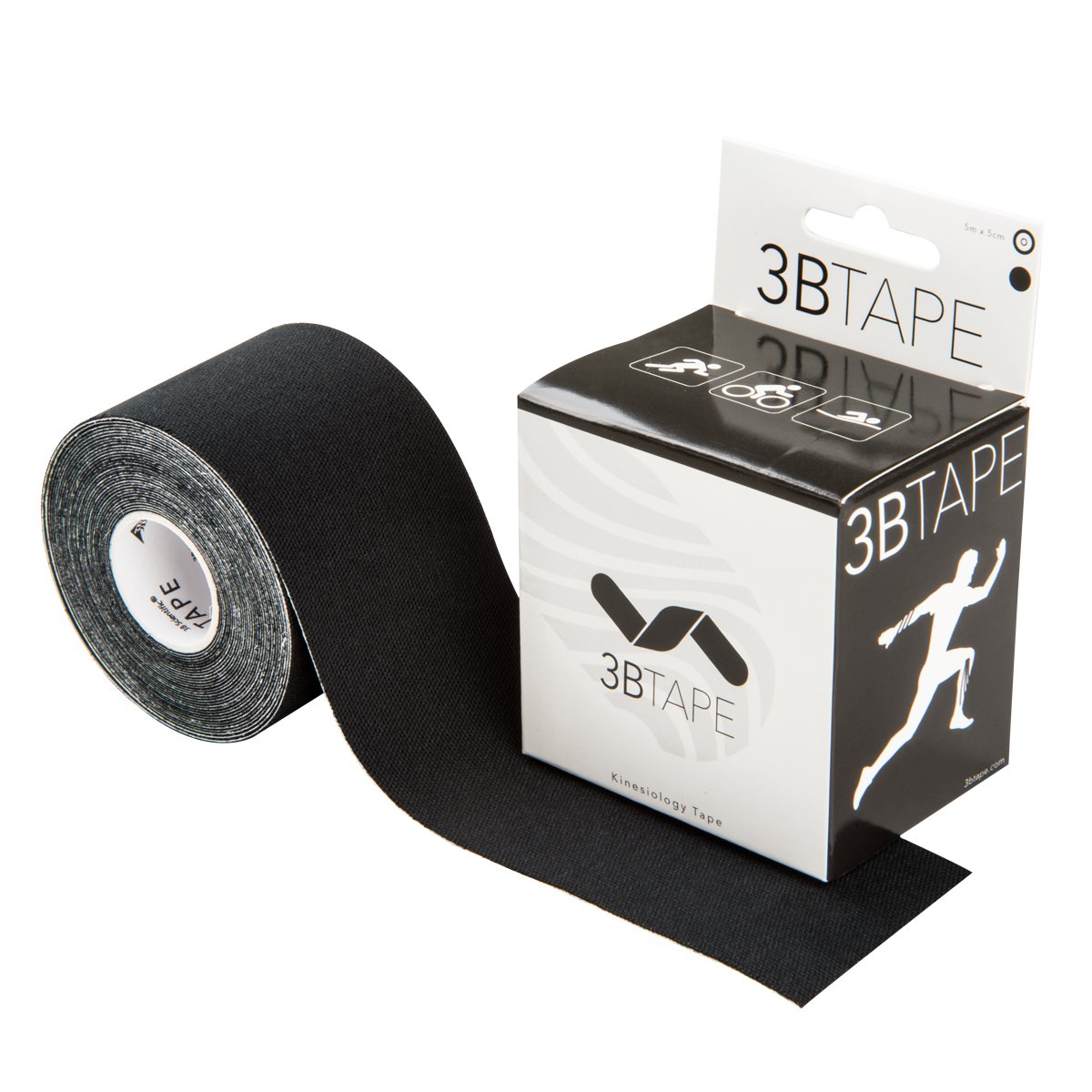 3B Scientific S-3BTBK Kinesiology Tape, Black,5m