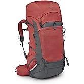 Osprey Tempest 44L Women's Lightweight Hiking Backpack - Daypack for Travel & Camping, Red Pampas/Coal Grey, M/L